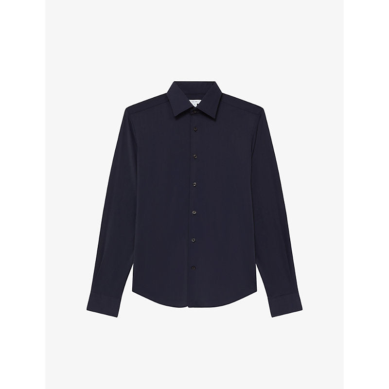  Reiss Voyager regular-fit stretch-woven shirt