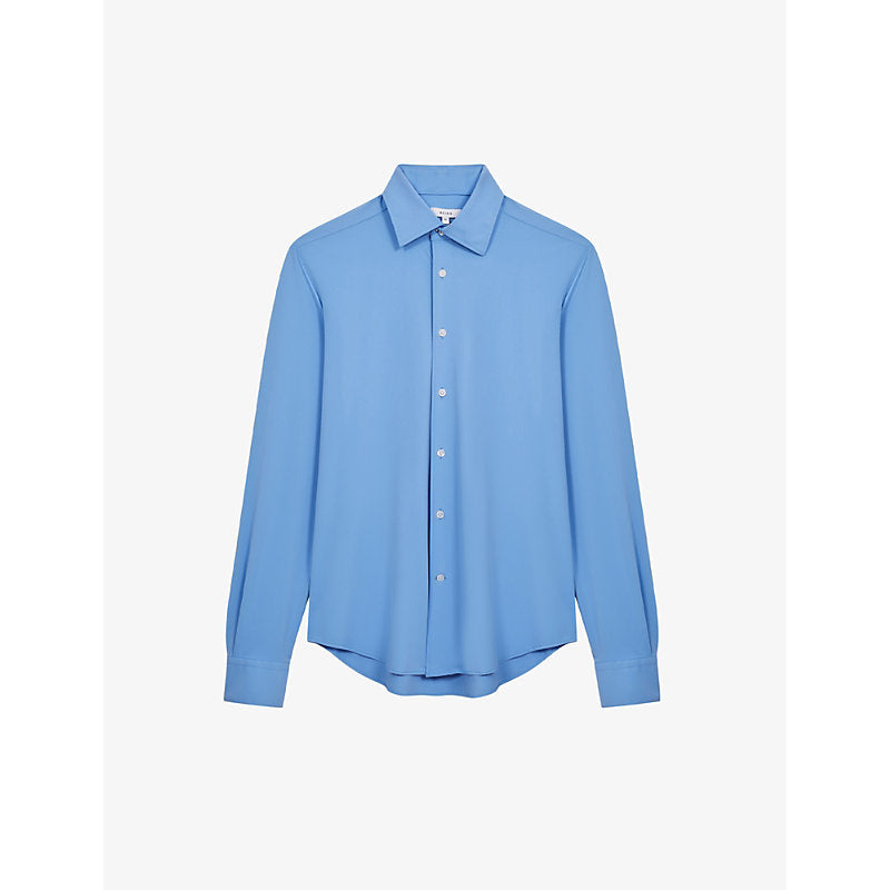  Reiss Voyager slim-fit stretch-woven travel shirt