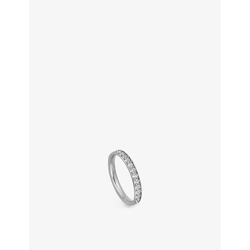 Astley Clarke Polaris sterling silver and white sapphire eternity ring