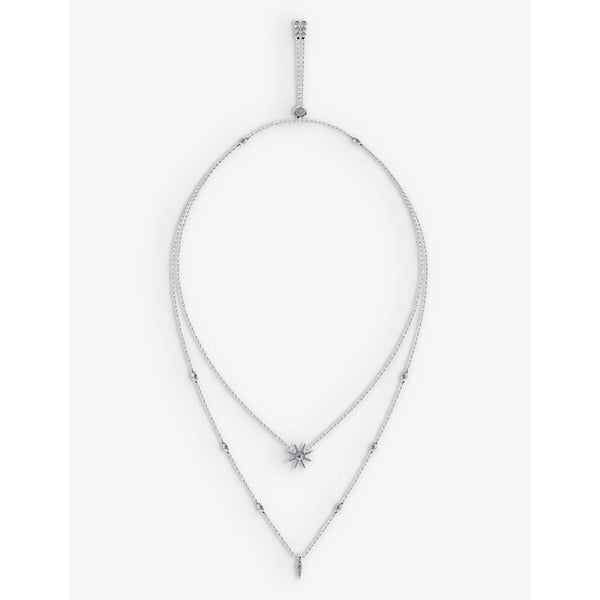  Carat London Cosmo sterling-silver and cubic zirconia necklace