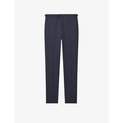  Reiss Dunn slim-fit straight-leg wool trousers