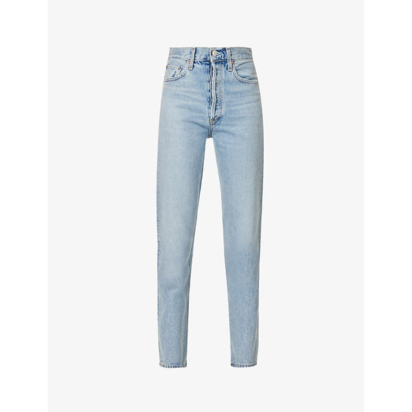  Agolde 90s Pinch straight-leg high-rise organic denim jeans