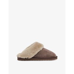 Whistles Emilia cuff sheepskin slippers