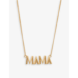 Rachel Jackson Mama 22ct yellow gold-plated sterling silver necklace