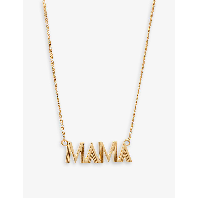 Rachel Jackson Mama 22ct yellow gold-plated sterling silver necklace