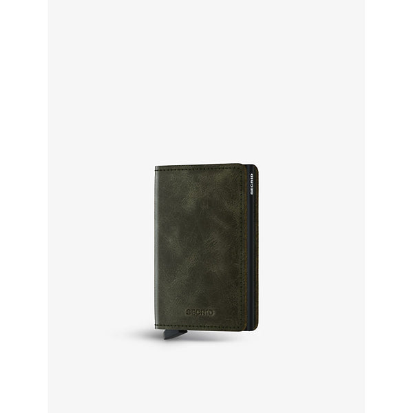  Secrid Slimwallet Vintage leather and aluminium cardholder