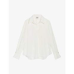  Claudie Pierlot Blues floaty crepe blouse