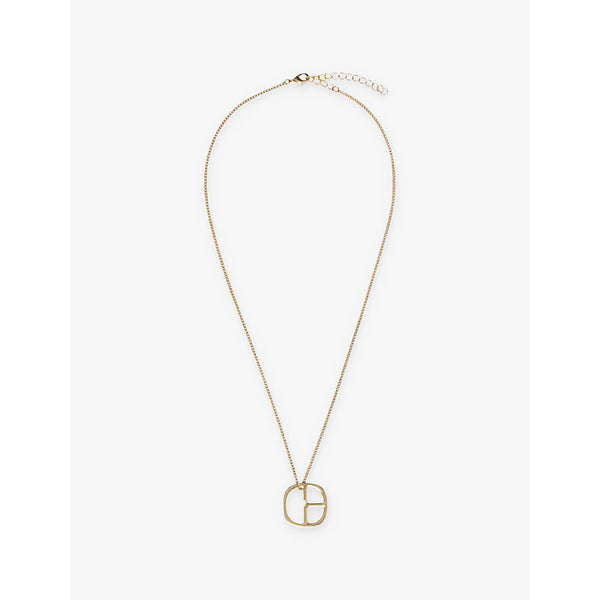 Claudie Pierlot Alliance brass pendant necklace