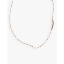 La Maison Couture Myriam Soseilos Double Face 9ct rose-gold, white-sapphire and black-spinel pendant necklace