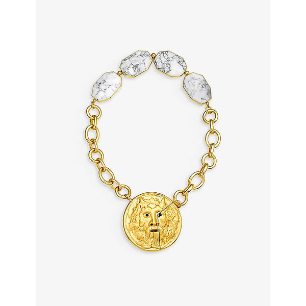 La Maison Couture Samantha Siu Renaissance Romance 18ct yellow gold-plated vermeil sterling-silver necklace