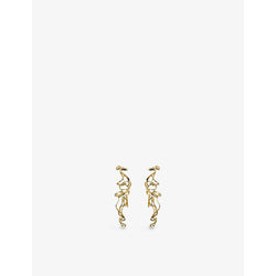 La Maison Couture Deborah Blyth Amara Long 18ct yellow-gold vermeil plated sterling-silver drop earrings