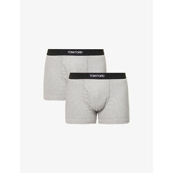  Tom Ford Logo-waistband stretch-cotton boxers pack of two