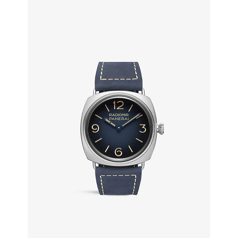 Panerai PAM01335 Radiomir Origine stainless-steel and leather manual watch