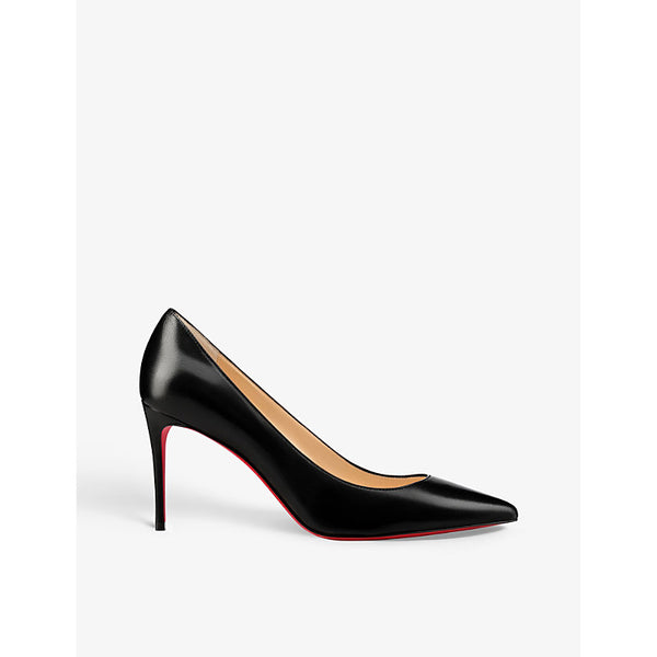 Christian Louboutin Kate 85 pointed-toe leather courts