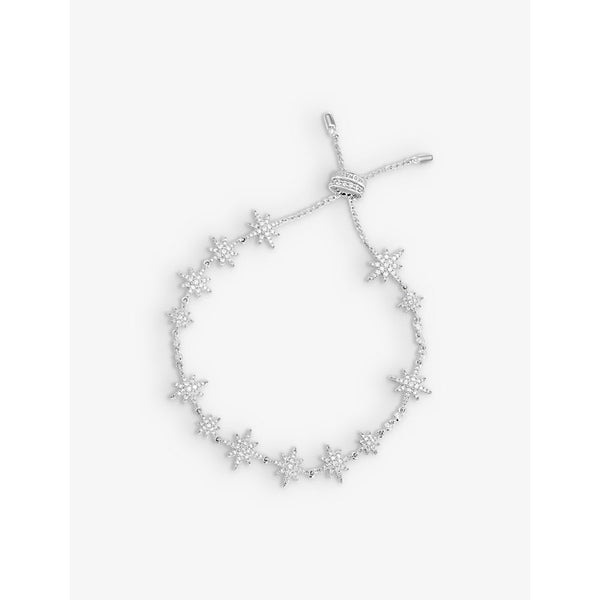  Apm Monaco Star-link sterling-sliver and zirconia bracelet