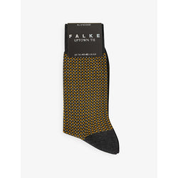  Falke Uptown Tie geometric-print cotton-blend socks