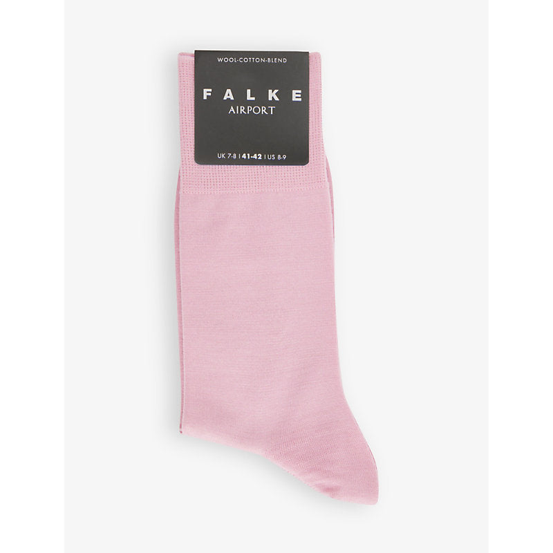 Mens Falke Airport stretch-wool blend socks