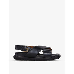 Marni Fussbett cross-over leather sandals