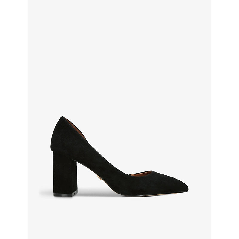  Kurt Geiger London Burlington cut-out heeled suede courts