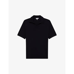  Reiss Duchie open-collar short-sleeve wool polo