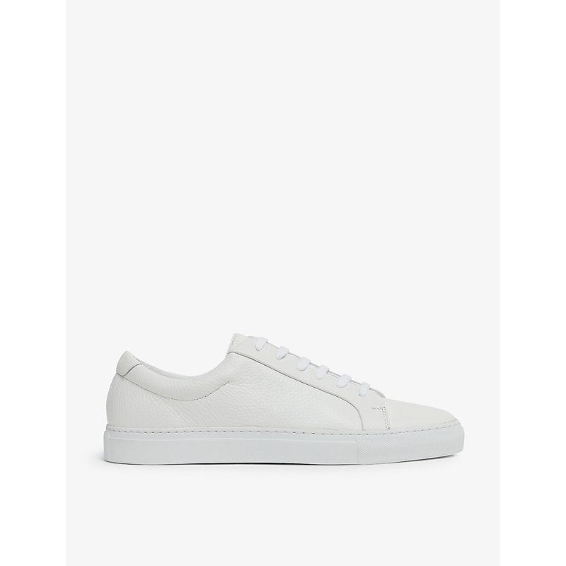 Reiss Luca leather low-top trainers