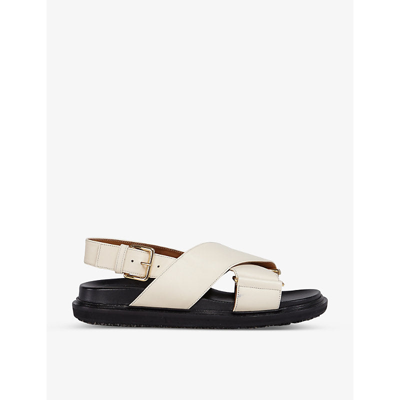 Marni Fussbett crossover leather sandals