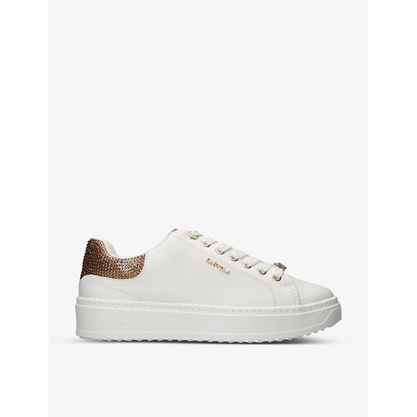 Carvela Dream logo-embellished faux-leather low-top trainers | Carvela