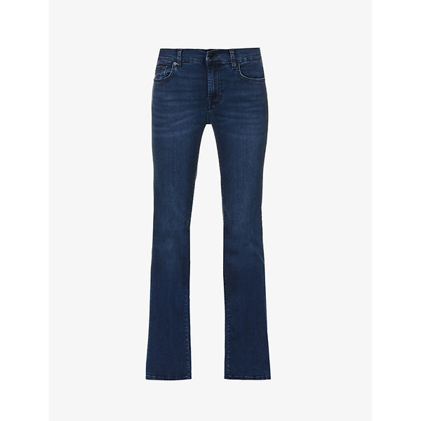 7 For All Mankind Bair bootcut-leg mid-rise stretch-denim jeans