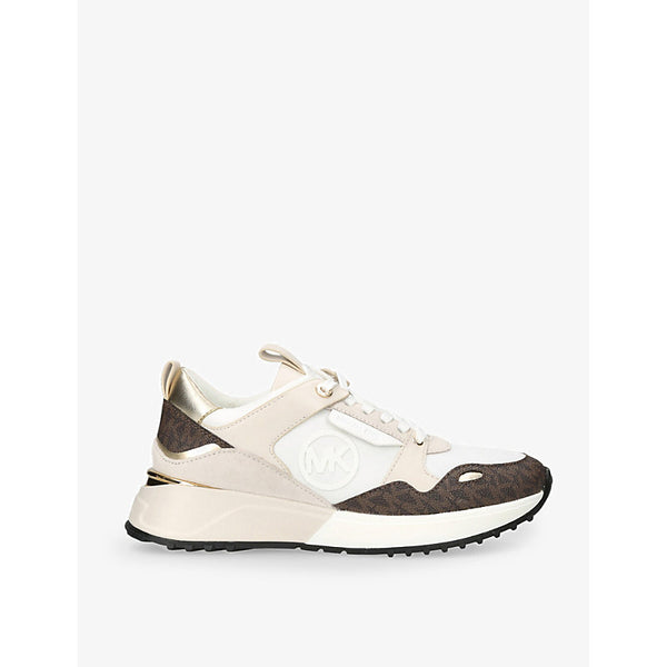 Michael Michael Kors Theo MK initial canvas trainers | Michael Michael Kors