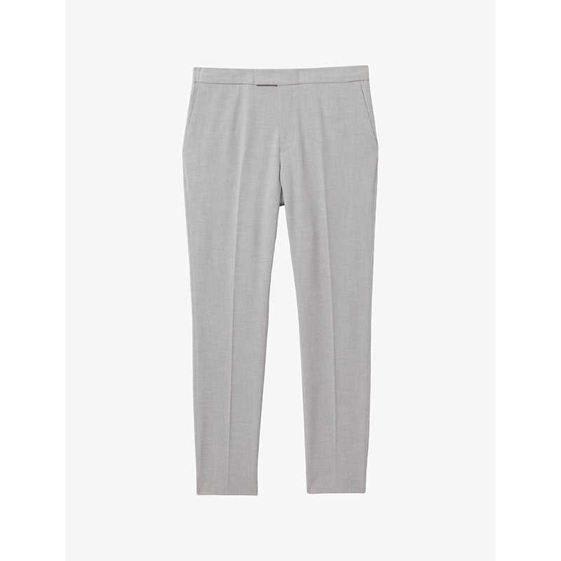  Reiss Found slim-leg mid-rise stretch-woven trousers