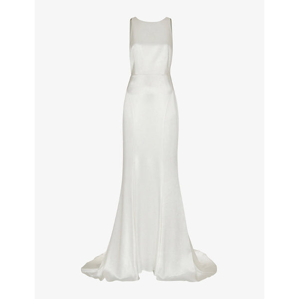  Whistles Lina low-back satin wedding dress