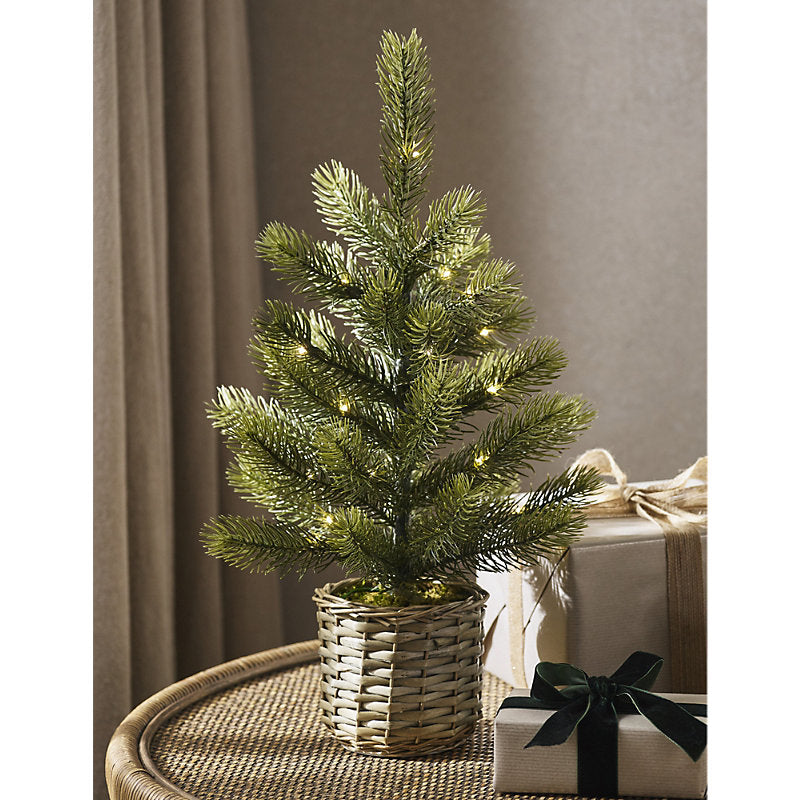 The White Company Basket-base pre-lit faux Christmas tree 1.5ft