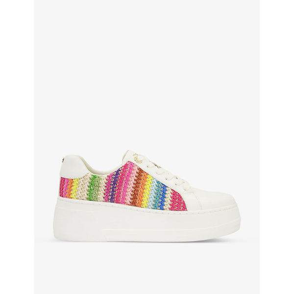  Dune Episode embroidered faux-leather flatform trainers