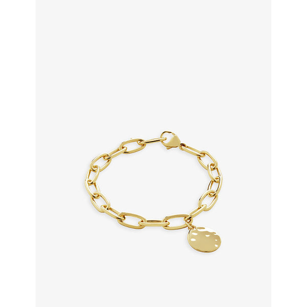 Monica Vinader ID 18ct yellow gold-plated vermeil recycled sterling silver charm bracelet