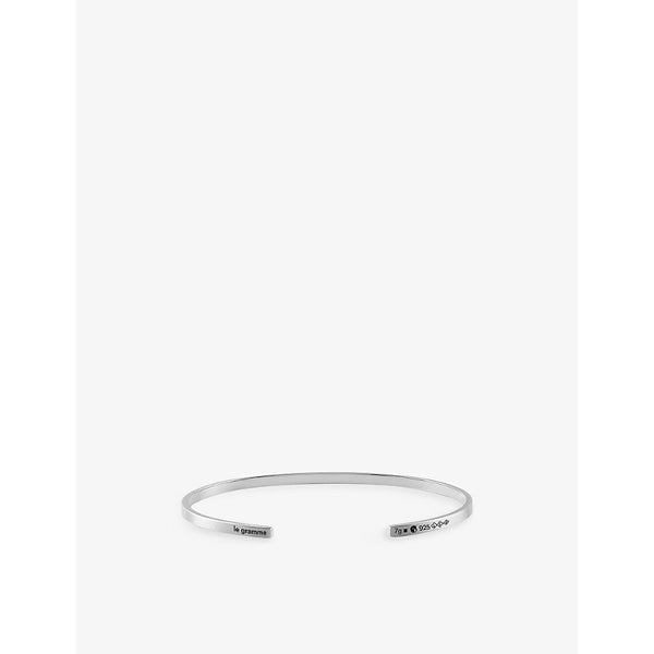 Le Gramme 7g brushed sterling-silver ribbon bracelet