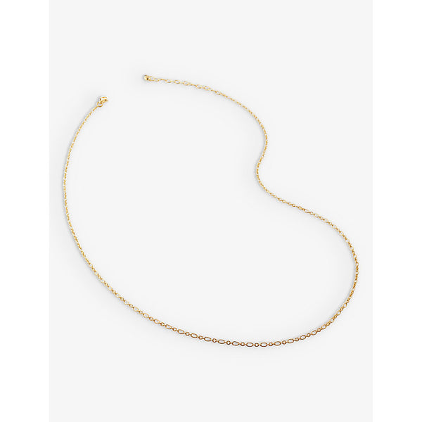 Monica Vinader Cable-chain 18ct yellow gold-plated vermeil recycled sterling-silver necklace