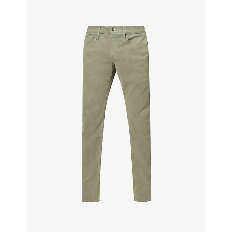  Frame L'homme slim-fit straight-leg stretch-woven trousers