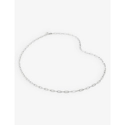 Monica Vinader Mini paperclip-chain sterling-silver necklace