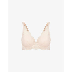  Simone Perele Spacer scallop-trim stretch-lace plunge bra