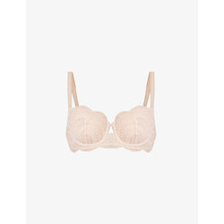 Simone Perele Karma scallop-trim stretch-lace half-cup bra