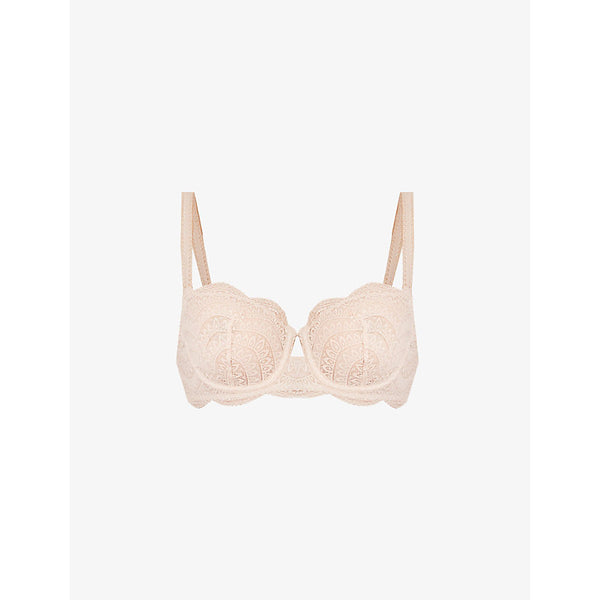 Simone Perele Karma scallop-trim stretch-lace half-cup bra