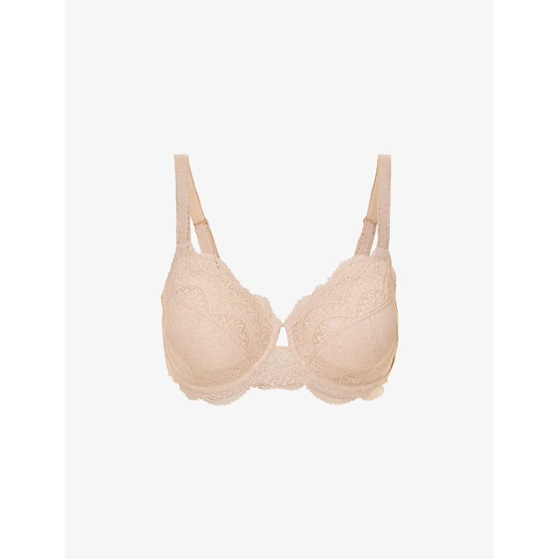 Womens Simone Perele Delice scalloped-trim stretch-lace underwired bra