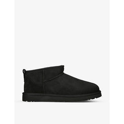  Ugg Classic Ultra Mini shearling-lined suede ankle boots