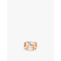 Chaumet Liens Évidence 18ct rose-gold and 0.06ct diamond ring