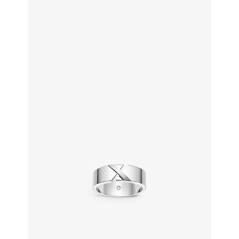 Chaumet Liens Évidence 18ct white-gold and 0.01ct diamond ring