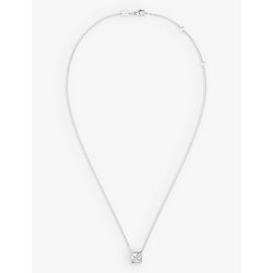 Chaumet Liens Évidence 18ct white-gold and 0.05ct diamond pendant necklace