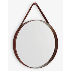 Hay Strap No 2 circular steel and glass mirror 50cm