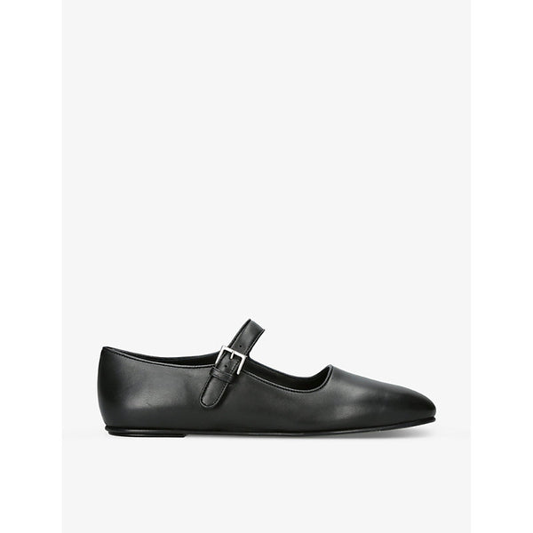 The Row Ava Mary-Jane leather ballet flats