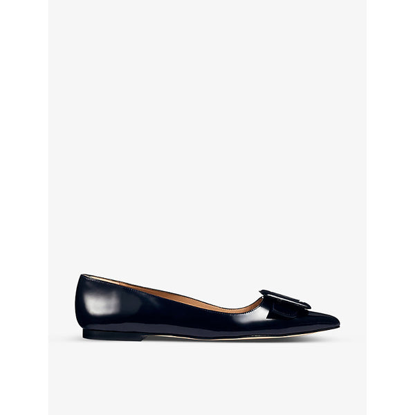 Lk Bennett Devon buckle patent-leather flats