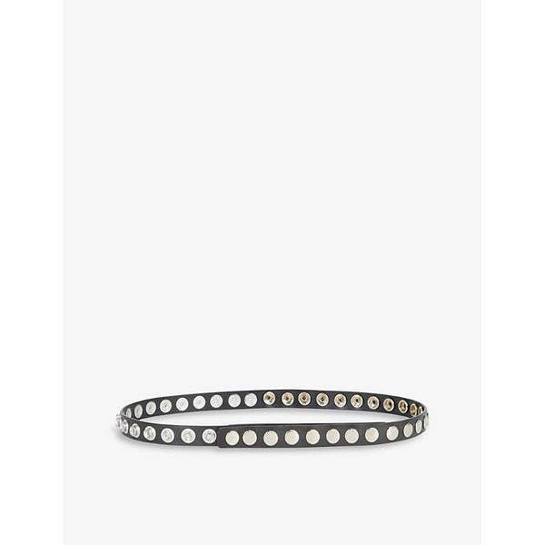 The Kooples Stud-embellished leather belt